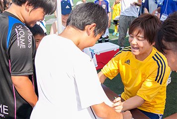 大野選手と親子ですごした「夏の楽しい思い出」が作れました